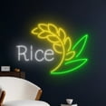 thumbnail image 4 of Handmadetneonsign Rice Neon Sign, Organic Rice Wall Art Decor, Farmer Farmhouse Wall Decor, 4 of 5