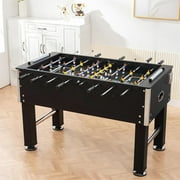 Foosball Table and Balls Kit, Soccer Game Table with Leg Levelers & Heavy-Duty Legs, Indoor Game Table