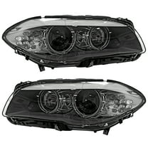 GELUOXI Pair L R Headlight Housing w/ AFS for BMW 528i 535i 550i M5 2011-2013 63117271903 63117271904