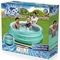 thumbnail image 2 of H2OGO! Big Metallic 3-Ring Inflatable Play Swimming Pool for Kids (5’7” Diameter), 2 of 8