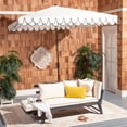 thumbnail image 2 of Safavieh Elegant Valance 103.54 in Solid Print Square Market Patio Umbrellas, UV Resistant, 2 of 6