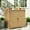 Natural, variant on Lofka Outdoor Garden Patio Wooden Storage Cabinet with Potting Benches, Gray