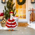 thumbnail image 4 of BINGLI Goose Christmas Outfits Costume Set Dresses and Hat Cute Clothes for 17-23" High Yard Lawn Outdoor Garden Patio Statue Cement Goose, 4 of 9