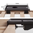 thumbnail image 2 of JOYMOOP Clip-On Bedside Shelf for Bunk Beds, Dorm Room Essentials, Bedside Caddy, No-Tool Install Bed Side Table Storage for Loft, Platform Beds, Nightstand Caddy for Phone, Glasses, Book, Black, 2 of 14