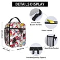 thumbnail image 5 of Anime Cat Pattern Portable Lunch Bag for Women, Reusable Thermal Tote for Travel and Daily Use, 5 of 6