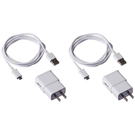 UPC 634385539192 product image for 2 Travel Charger Adapters with 2 OEM 5-Feet Micro USB Data Sync Cables for Galax | upcitemdb.com
