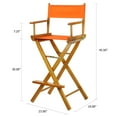 thumbnail image 3 of "30" Director's Chair Honey Oak Frame- Tangerine Canvas", 3 of 3