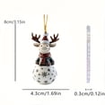 thumbnail image 3 of Acrylic Christmas Santa and Deer Bag Keychain Pendant for Car Rearview Ornament and Listing, 3 of 5