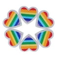 thumbnail image 4 of Iron On Patches, Multipurpose Rainbow Heart Patches Mini Portable DIY  For Sewing For Clothing Repair White Border, 4 of 8