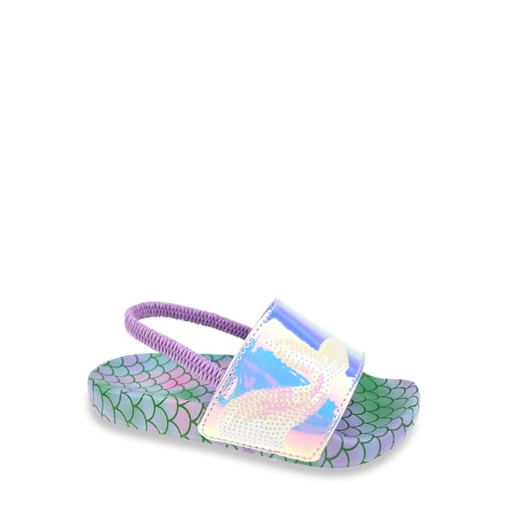 Wonder Nation Girls Pool Slide Sandals