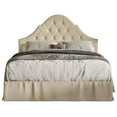 thumbnail image 2 of HMD Isabella Full Tufted Upholstered Panel Bed, Beige, 2 of 4