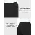 thumbnail image 6 of Stelle Women's Bootcut Dress Pants Business Casual Office Slacks with Pockets,High Waisted Workout Bootleg Pants Button Closure Tummy Control Office Work Yoga Lounge Pants,XS-XXL Black, 6 of 8