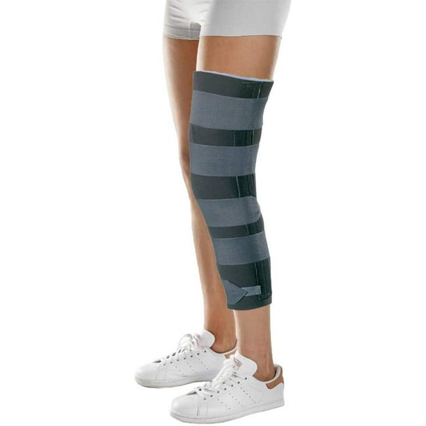 Knee Splint 16". Rigid Support for Post Surgery Fit 29" Maximum Thigh