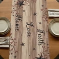 thumbnail image 5 of Table Runners 70 Inches Long Dress Scarves, Farmhouse Star Brown Farmhouse Coffee/Dining/Kitchen Table Decor, Holiday Table Runner, Retro Branches Berry Wooden Grain 13x70 Inch, 5 of 9