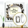 thumbnail image 3 of Designart "Beach Photo Harmonious symmetry I" Collage Square Mirror For Wall Decor - Large Grey Square Mirror Printed Wall Decor - Coastal Square Living Room Mirror, 3 of 5