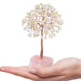 thumbnail image 1 of Gran Árbol bonsái de cobre Yashi Cristal de aguamarina buena suerte feng shui 10 x 7 cm, 1 of 5