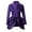 Purple, variant on Lovskoo Women Vintage Double Breasted Steampunk Blazer with Lace Hem Solid Color Button V Collar Long Sleeve Small Blazer Suit Jacket Black