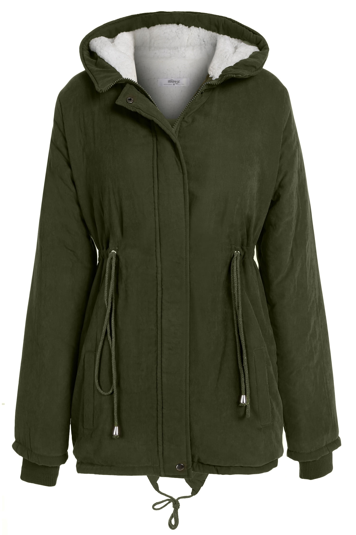Women's Long Coat Hoody Overcoat Faux Fur Winter Thicken Quilted Parka WSY by