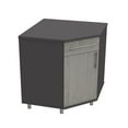 thumbnail image 5 of Pemberly Row Engineered Wood Corner Garage Storage Cabinet in Dark Gray, 5 of 12