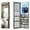Grey, variant on Vlsrka 47.2" LED Grey Jewelry Mirror Cabinet,Wall/Door Mounted Jewelry Armoire Organizer with Full-Length Mirror, Large Capacity Storage Hanging Cabinet, 4 Drawers, 5 Shelves, Built-in Lighted Mirror