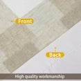 thumbnail image 6 of DriftAway Buffalo Check Woven Plaid Pattern Lined Blackout Rod Pocket Window Curtain Valance Taupe 52" width x 18" length, 6 of 9