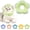 Green, variant on Minzimin 1Pack Cat Cone Collar Soft, Waterproof Cats Cones to Stop Licking After, Adjustable Soft Elizabeth Cats Collars , Flower Shape Cat Recovery Collar