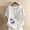 White, variant on Fashion Womens Tops Retro Bamboo Print Casual Loose Cotton Linen Short Sleeve Pullover T Shirt PP2