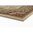 thumbnail image 5 of Sensation Traditional 10.6' x 14.6' Ivory and Scarlet Polypropylene Indoor Area Rug, 5 of 7