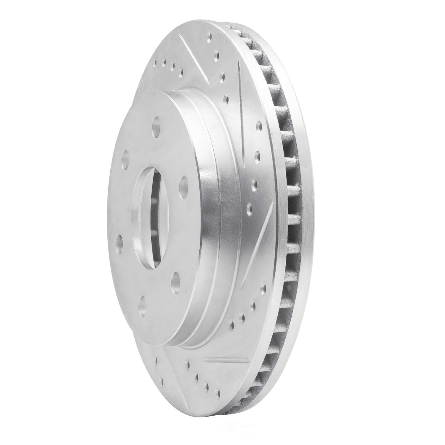 Dynamic Friction Company 631-72052R DFC Brake Rotor - Drilled And Slotted - Silver