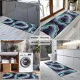 thumbnail image 2 of Blue Green Gold Marble Pattern Kitchen Rug Mat,Kitchen Runner Rugs Non Skid Washable,Decorative Kitchen Floor Mats for Kitchen,Sink,Laundry,17"X47", 2 of 5