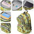 thumbnail image 4 of Sunflower and Leaf White Pattern Cute School Backpack Bag with Padded Back and Adjustable Shoulder Straps 16.9 X 12.6 X 5.9 Inches, 4 of 5
