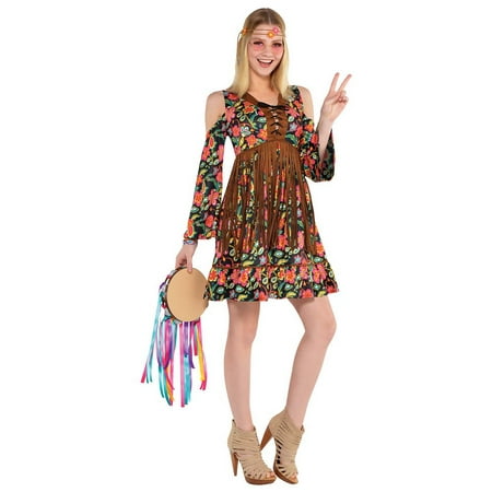 Flower Power Hippie Adult Costume - Small