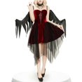 thumbnail image 2 of Women Halloween COS Black Angel Red Dark Belt Sexy Halloween Party Little Skir Halloween Party Dress, 2 of 6