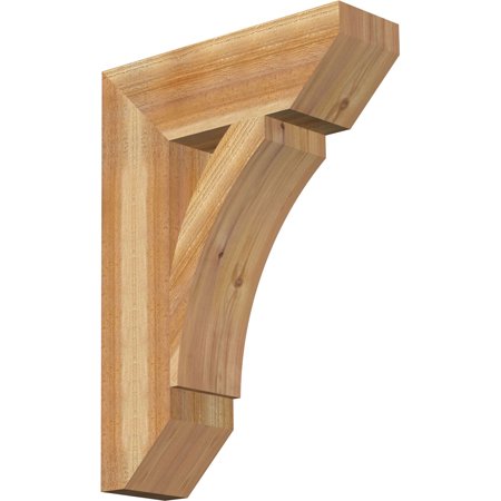 Ekena Millwork 6 W x 20 D x 28 H Thorton Slat Rough Sawn Bracket  Western Red Cedar