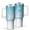 White, variant on 40oz Tumbler with Handle and Straw, Vacuum Insulated Stainless Steel Travel Mug, Fits Car Cup Holder, Ice Crystal Print