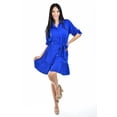 thumbnail image 5 of Vestido Camisero con Volantes Roman Fashion Juvenil 2386 Azul Rey Talla M, 5 of 5