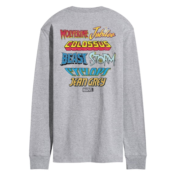 Marvel X-Men - Character Logos - Men's Long Sleeve Graphic T-Shirt