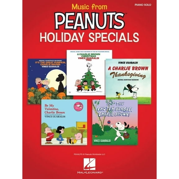 Music from Peanuts Holiday Specials: 20 Selections from Five Peanuts Holiday Specials Arranged for Piano Solo or Piano w, (Paperback)