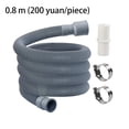 thumbnail image 2 of Advancent 2M Washing Machine Drain Hose Universal Long Connector Clip Home Pipe Drainage with Waste Expel Supplies Flexible Fittings Accesorios de baño  Tipo 3 19x24cm, 2 of 6