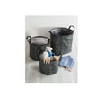 thumbnail image 2 of Contemporary Home Living Set of 2 Black and White Storage and Laundry Bin 13.75", 2 of 2
