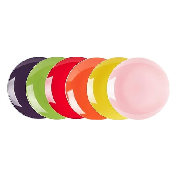 Stoneware Coupe Shape Dinner Plate 10.5 inch- Set of 6, Very Rose