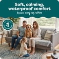 thumbnail image 2 of FurHaven Waterproof Throw Blanket For Dogs & Indoor Cats, Reversible Protective Pet Blanket, Extra Large, Long Faux Fur & Velvet, Mist Gray, 2 of 9