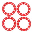 thumbnail image 2 of ATV Wheel Hub Decor Trim Cover, 4Pcs 8 Inch Protection Scratch Plastic Hubcap Trim Cover Universal for Go Kart, 2 of 7