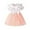 Pink, variant on Kids Baby Girl Easter Dress Summer Casual Floral Print Short Sleeve Bow Sweet Mesh Dresses for toddler Size 12M 18M 24M 2T 3T 4T 5T Children Cute Stylish Party Dresses