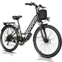 Vivi Electric Bike 26" City Commuter Electric Bike 48V 500W Step-Through Electric Bike 19.8MPH Electric Cruiser Bike Beach Bike with Cruise Control, UL2849 Certified