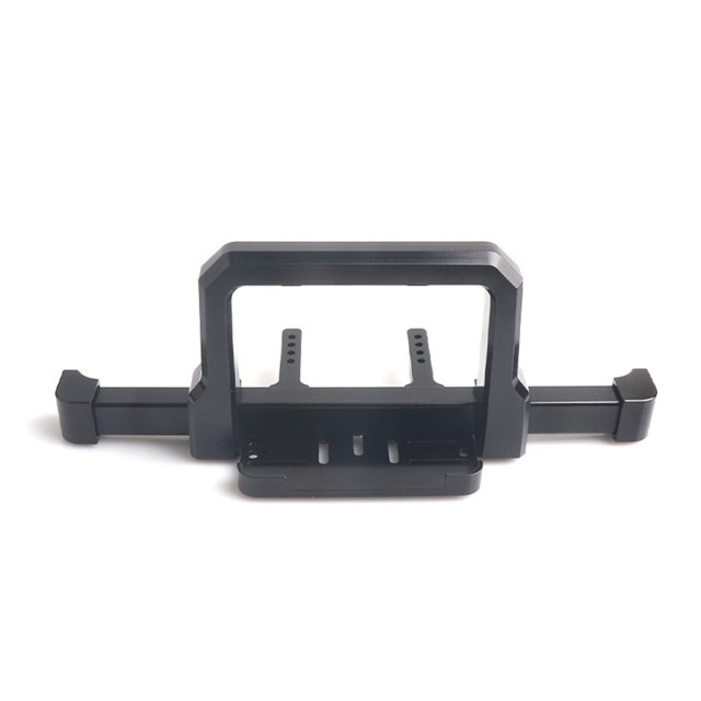 Parachoques delantero Tholdsy de aleación de aluminio pieza de actualización RC para 1/10 Trx4 modelo negro