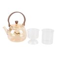 thumbnail image 2 of Glass Teapot, Wide Opening 950ML Anti Dripping Electric Ceramic Stove Glass Teapot  for Office, 2 of 7