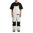 thumbnail image 2 of Snowboard Bibs Mens Ski Overalls Snow Pants, Unisex Waterproof Windproof Insulated Warm Outdoor Sport Jumpsuit Pants Beige M, 2 of 9