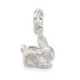 thumbnail image 5 of 925 Sterling Silver Solid Polished Rabbit Charm 12x12mm Wide Pendant Necklace for Women - 2.2 Grams, 5 of 5