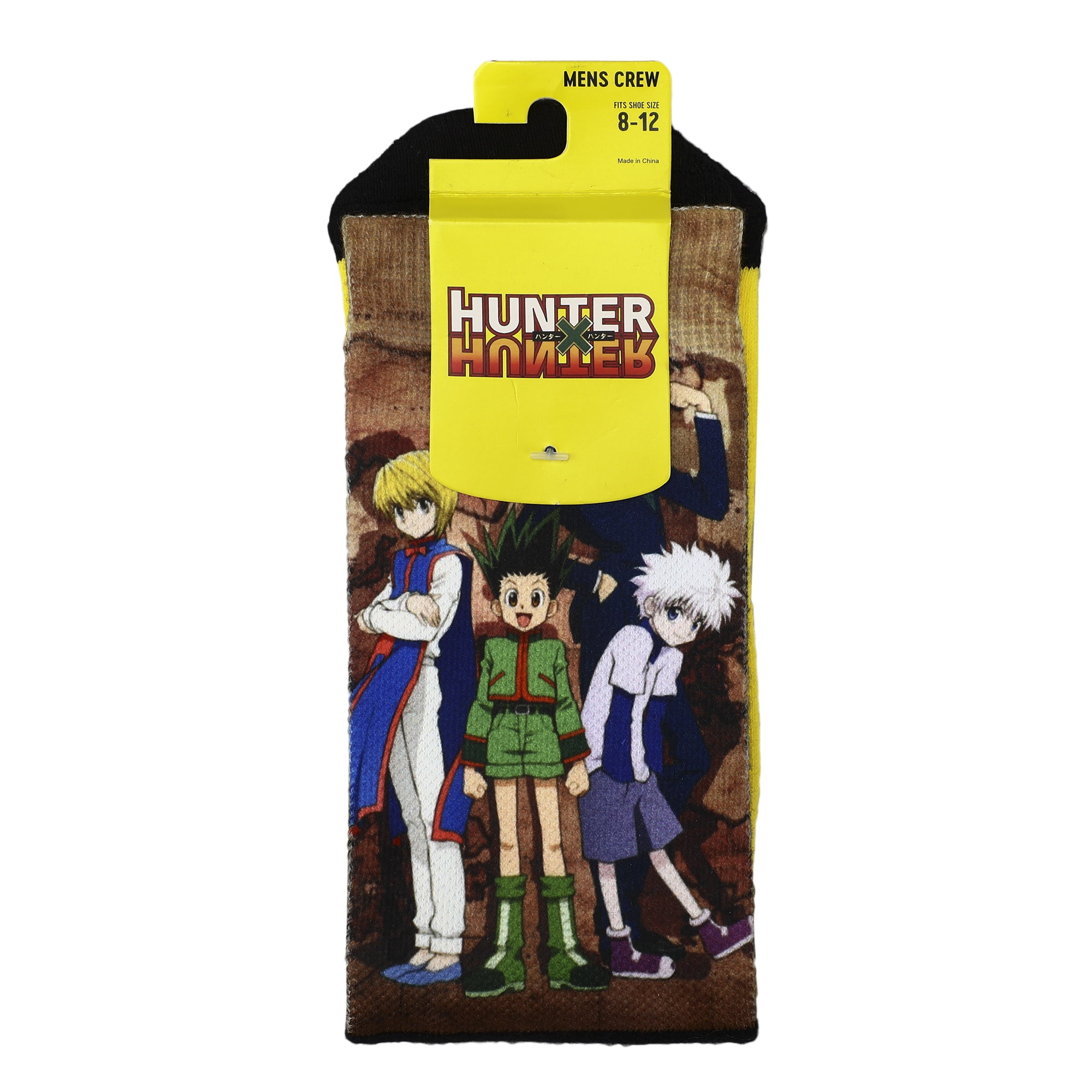 Hunter X Hunter Anime Mens' Characters Sublimated Adult Crew Socks